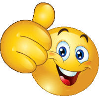 Yellow emoji holding a thumbs up